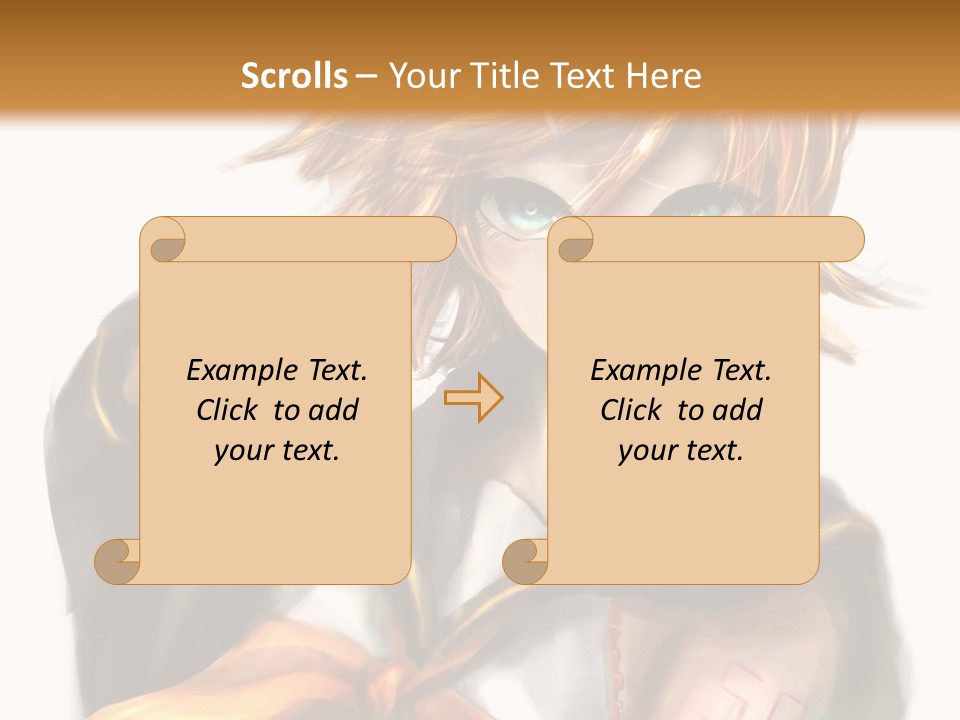 A Anime Character With Blonde Hair And Blue Eyes PowerPoint Template