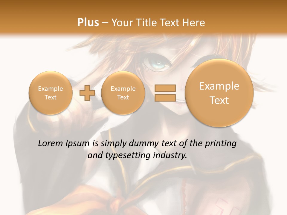 A Anime Character With Blonde Hair And Blue Eyes PowerPoint Template