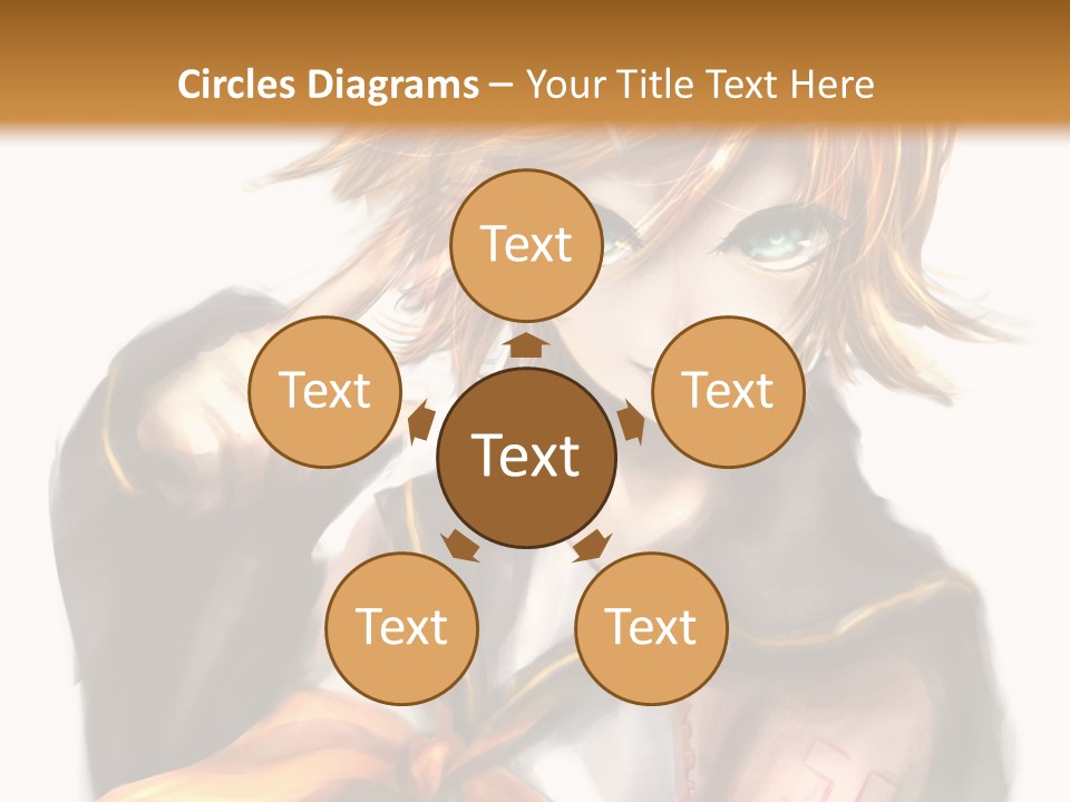 A Anime Character With Blonde Hair And Blue Eyes PowerPoint Template