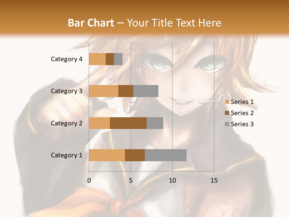 A Anime Character With Blonde Hair And Blue Eyes PowerPoint Template