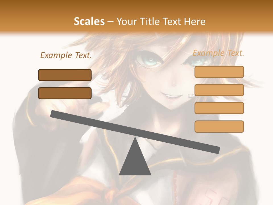 A Anime Character With Blonde Hair And Blue Eyes PowerPoint Template