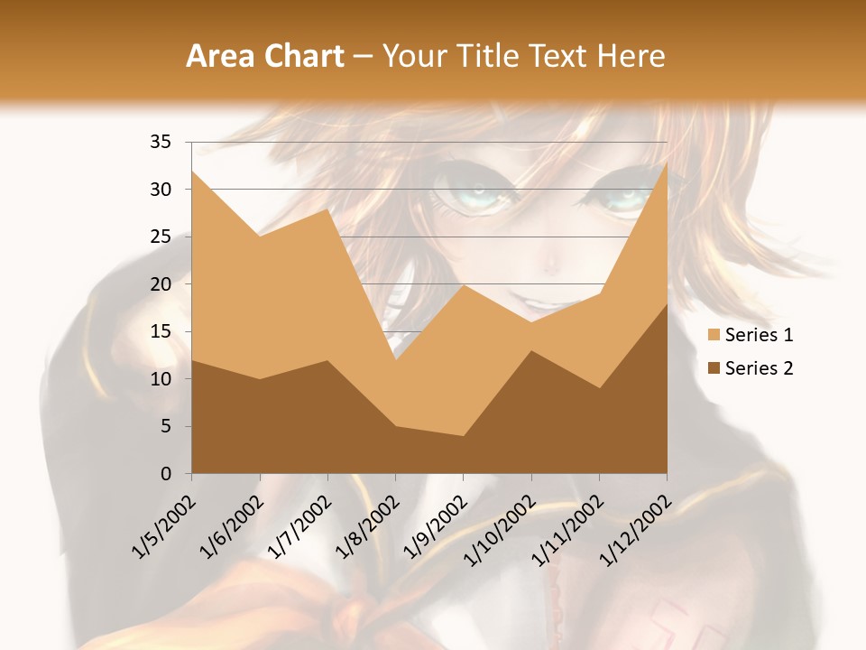 A Anime Character With Blonde Hair And Blue Eyes PowerPoint Template