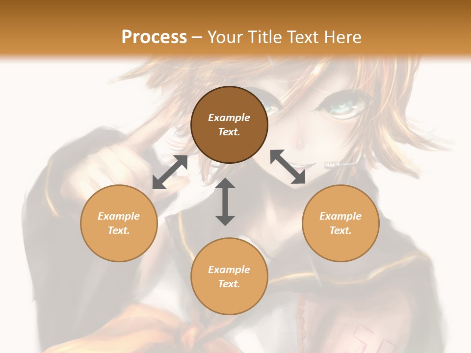 A Anime Character With Blonde Hair And Blue Eyes PowerPoint Template