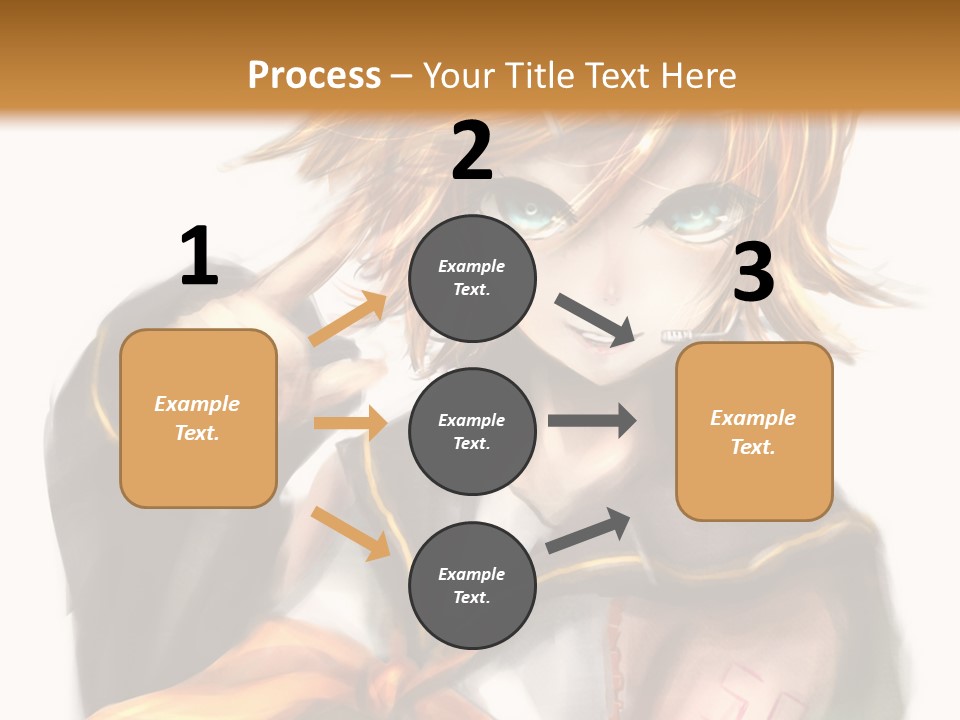 A Anime Character With Blonde Hair And Blue Eyes PowerPoint Template