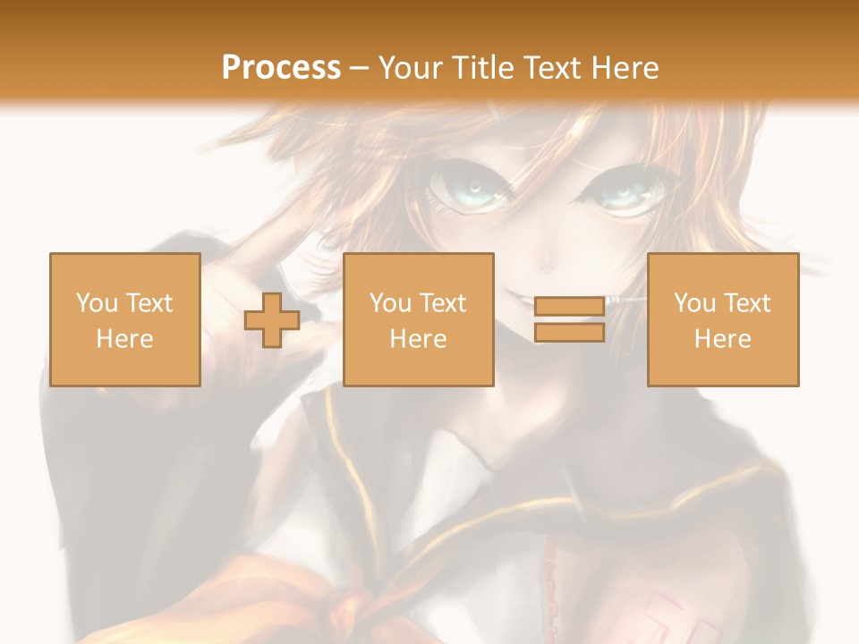 A Anime Character With Blonde Hair And Blue Eyes PowerPoint Template