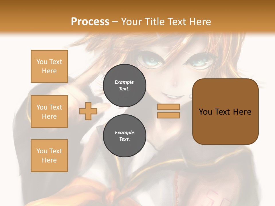 A Anime Character With Blonde Hair And Blue Eyes PowerPoint Template