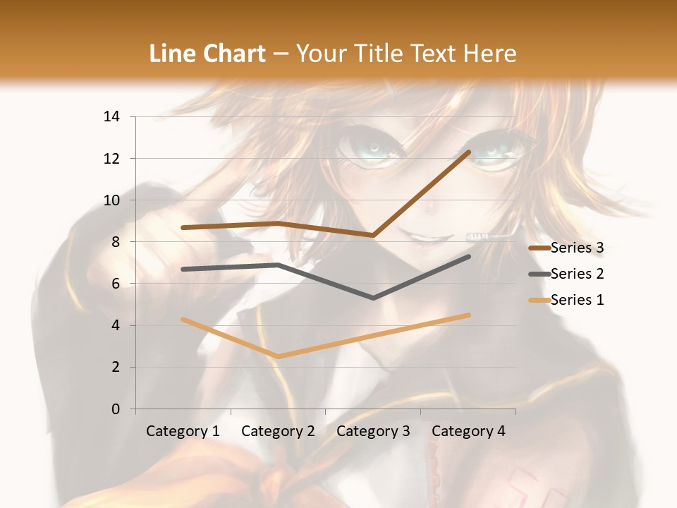 A Anime Character With Blonde Hair And Blue Eyes PowerPoint Template