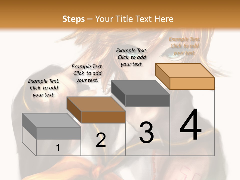 A Anime Character With Blonde Hair And Blue Eyes PowerPoint Template