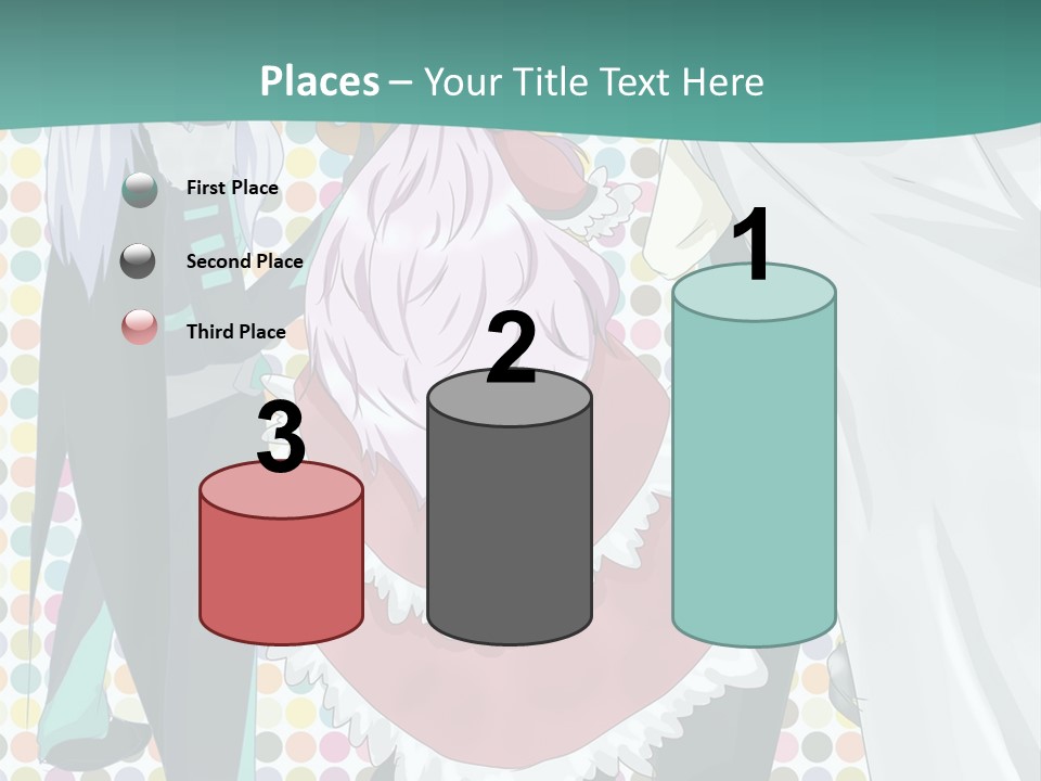 A Group Of Anime Characters Standing Next To Each Other PowerPoint Template