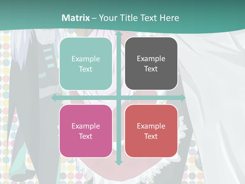 A Group Of Anime Characters Standing Next To Each Other PowerPoint Template
