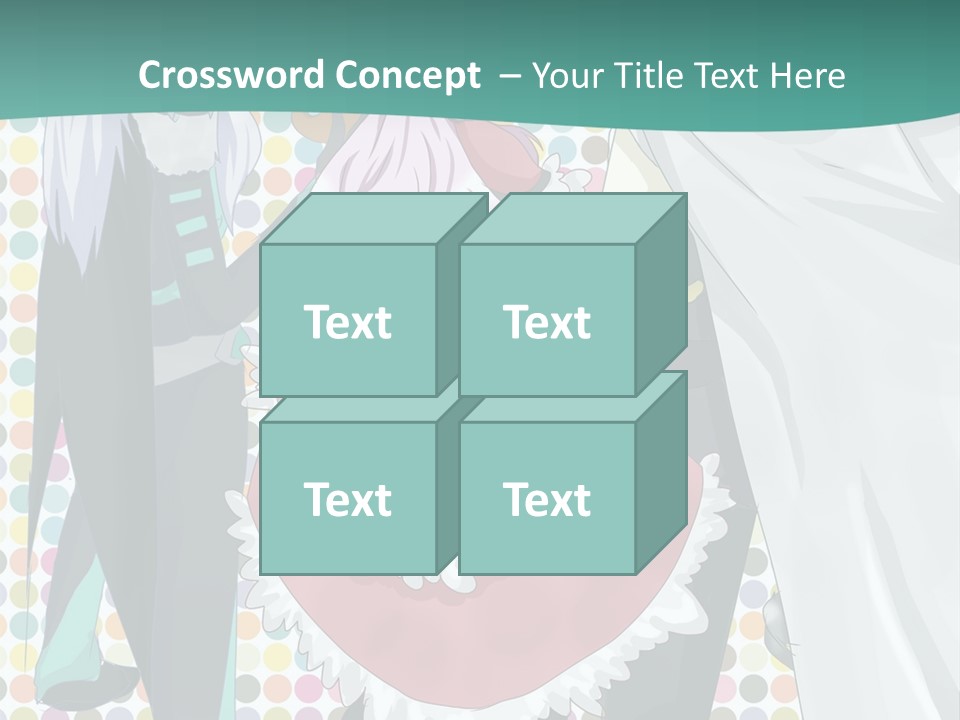 A Group Of Anime Characters Standing Next To Each Other PowerPoint Template