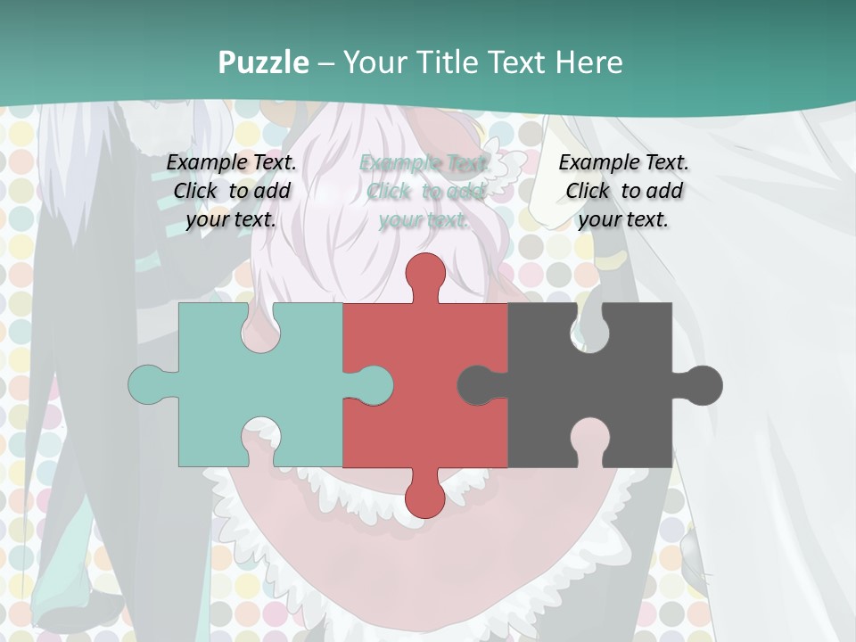 A Group Of Anime Characters Standing Next To Each Other PowerPoint Template