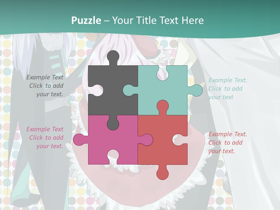 A Group Of Anime Characters Standing Next To Each Other PowerPoint Template