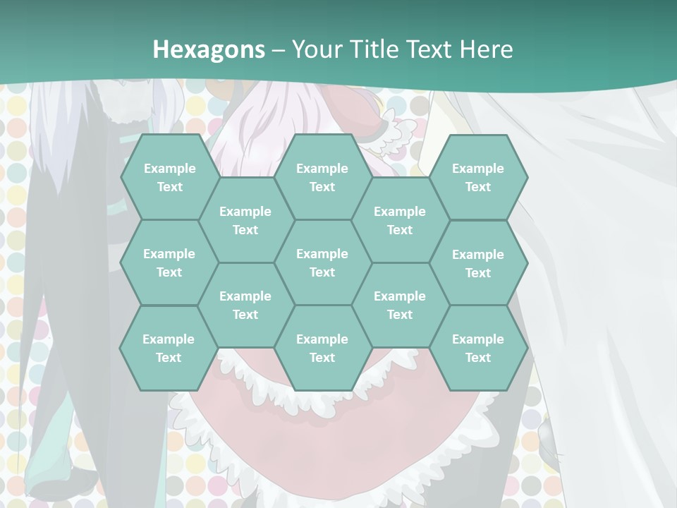 A Group Of Anime Characters Standing Next To Each Other PowerPoint Template