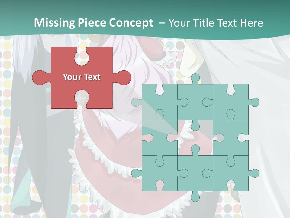 A Group Of Anime Characters Standing Next To Each Other PowerPoint Template