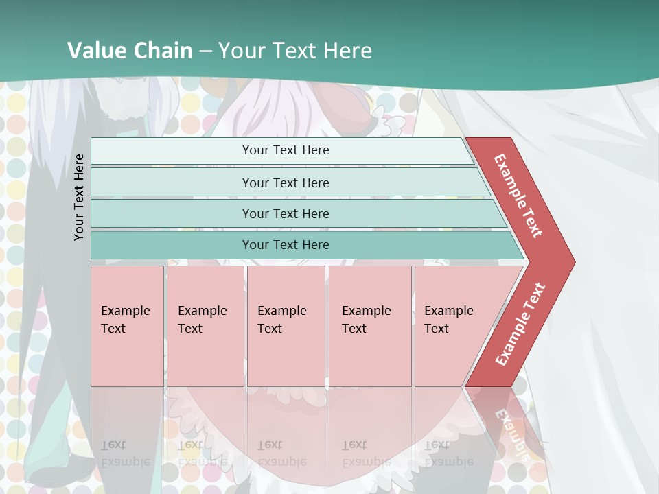 A Group Of Anime Characters Standing Next To Each Other PowerPoint Template