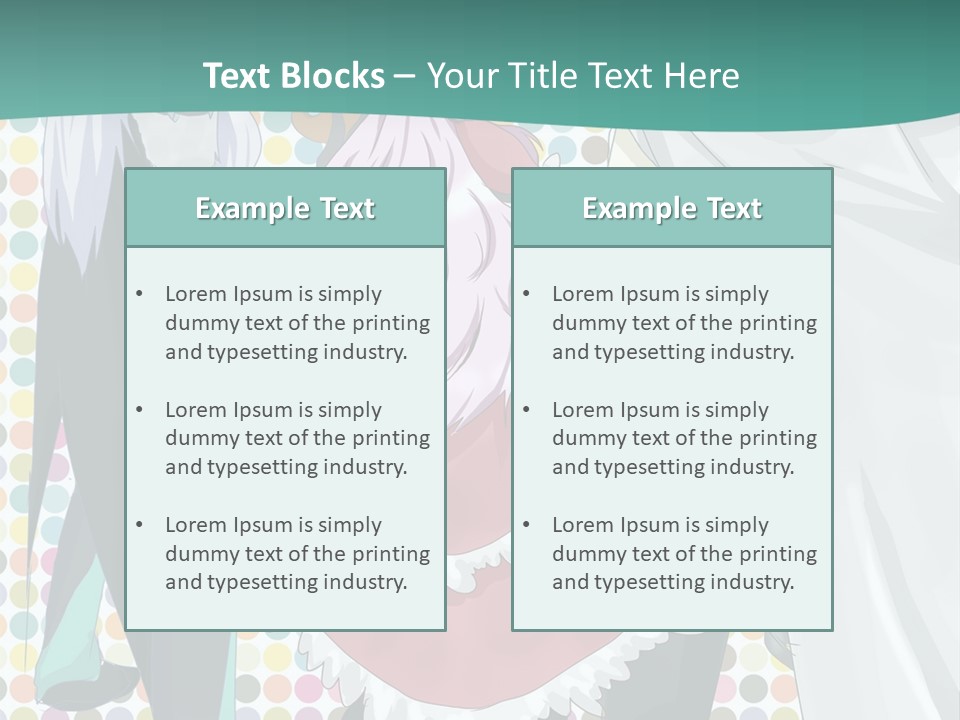 A Group Of Anime Characters Standing Next To Each Other PowerPoint Template