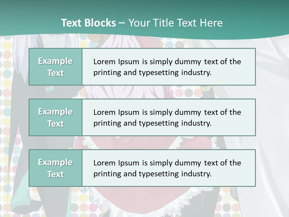 A Group Of Anime Characters Standing Next To Each Other PowerPoint Template