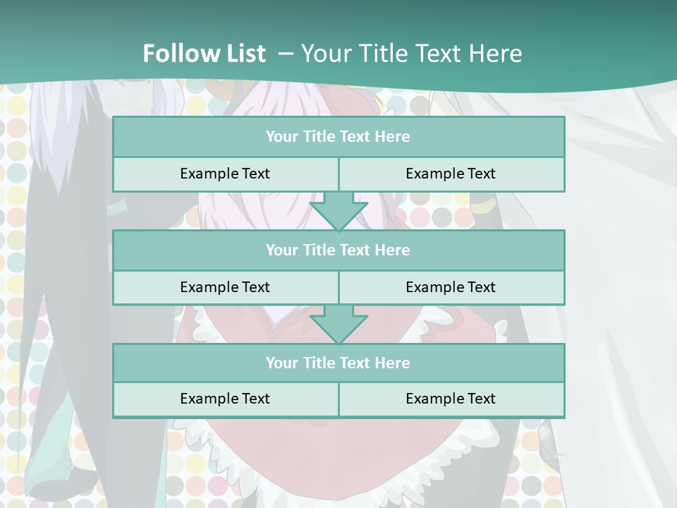 A Group Of Anime Characters Standing Next To Each Other PowerPoint Template