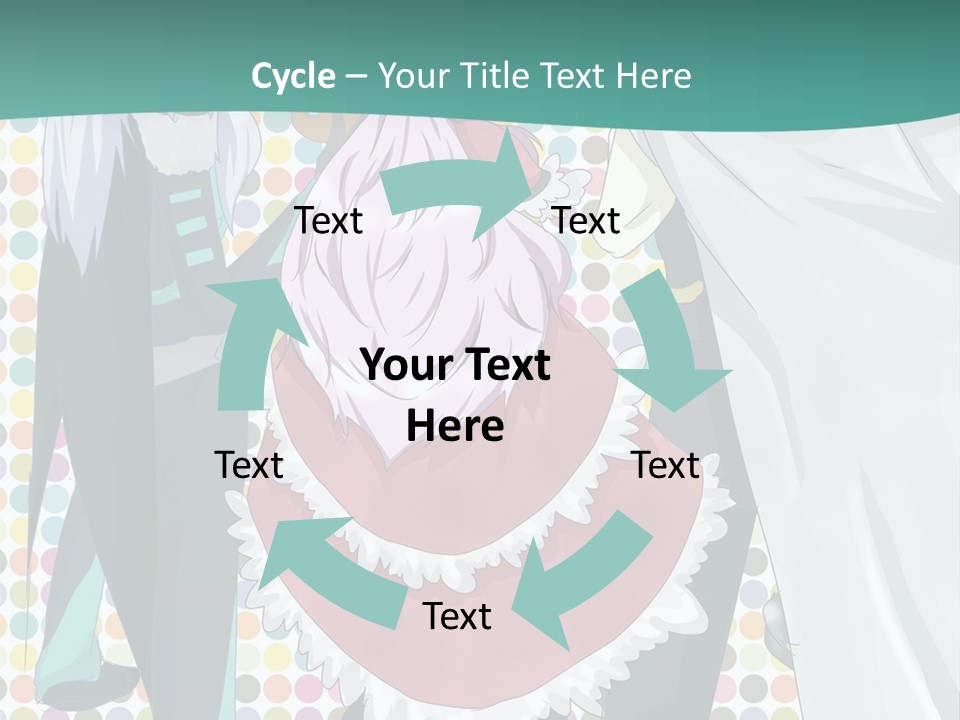 A Group Of Anime Characters Standing Next To Each Other PowerPoint Template