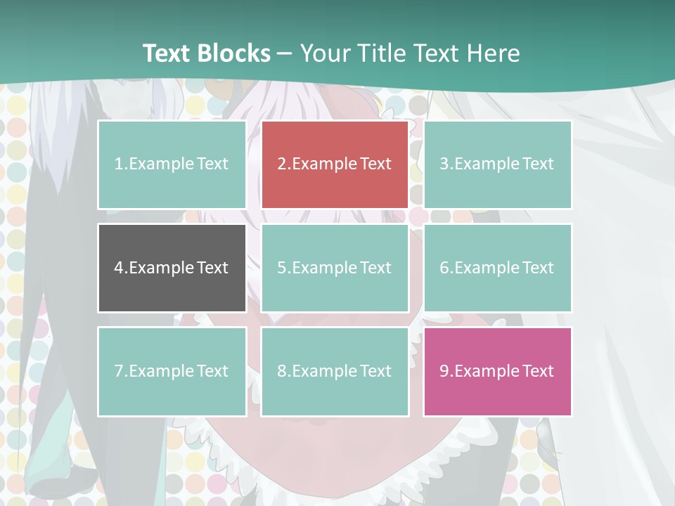 A Group Of Anime Characters Standing Next To Each Other PowerPoint Template