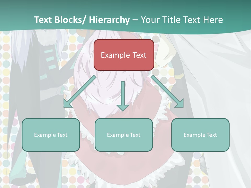 A Group Of Anime Characters Standing Next To Each Other PowerPoint Template