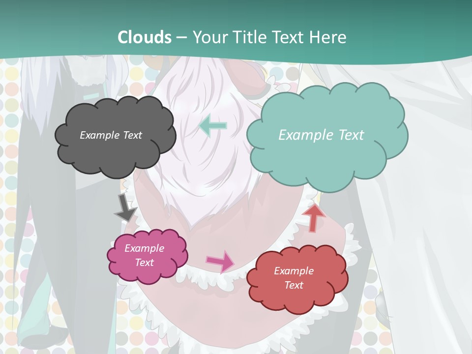 A Group Of Anime Characters Standing Next To Each Other PowerPoint Template