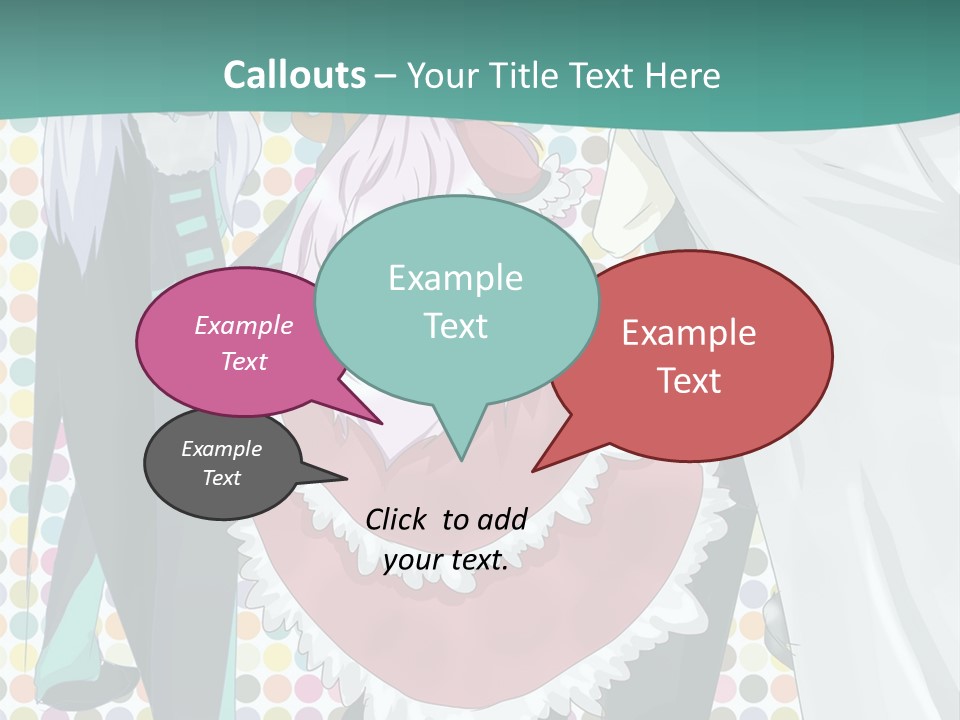 A Group Of Anime Characters Standing Next To Each Other PowerPoint Template