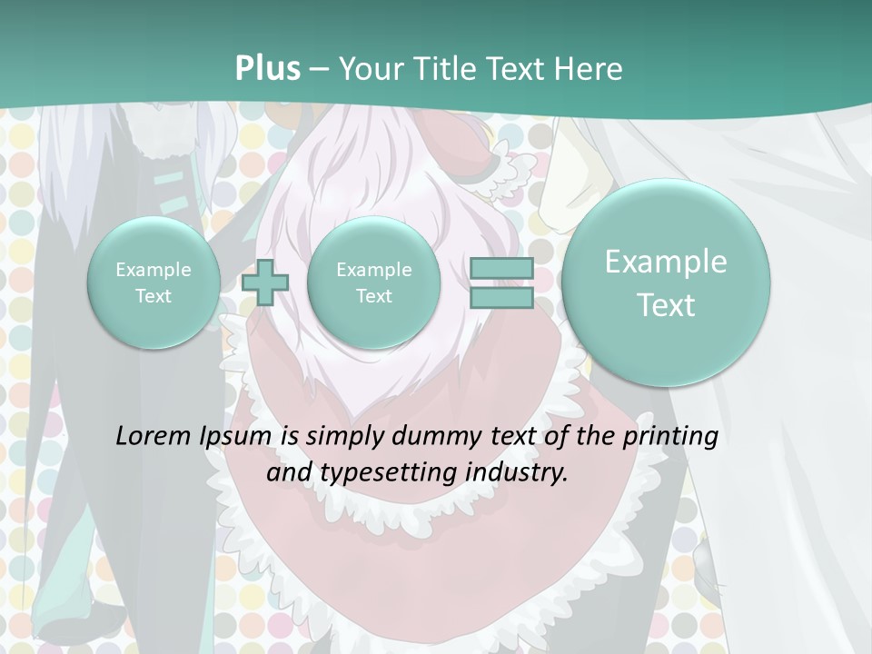 A Group Of Anime Characters Standing Next To Each Other PowerPoint Template
