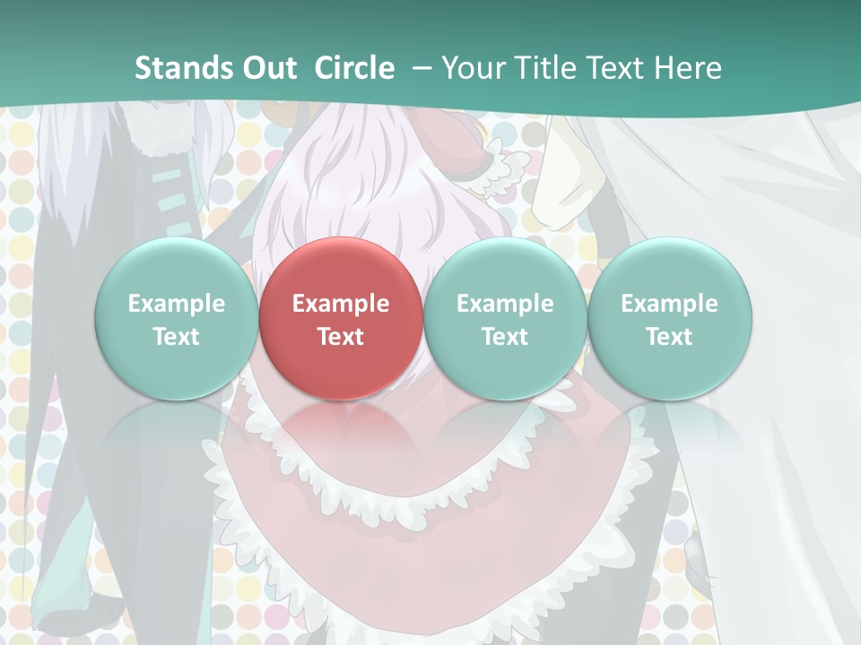 A Group Of Anime Characters Standing Next To Each Other PowerPoint Template