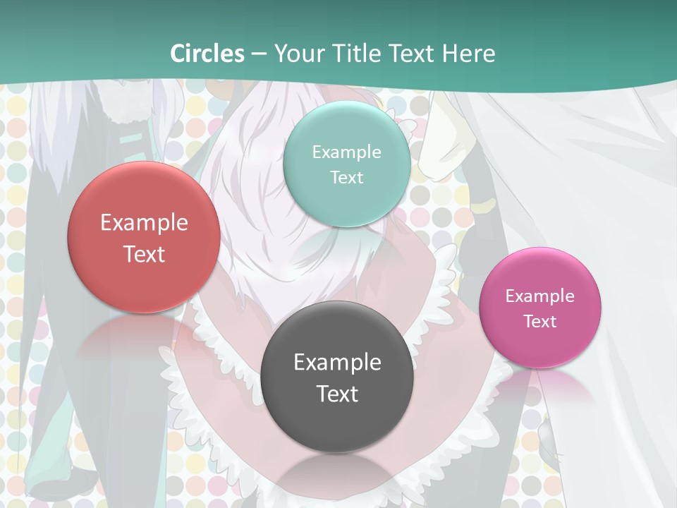 A Group Of Anime Characters Standing Next To Each Other PowerPoint Template