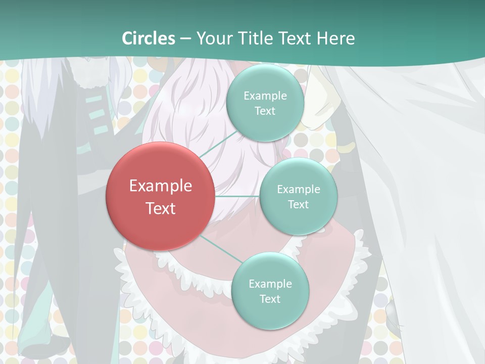 A Group Of Anime Characters Standing Next To Each Other PowerPoint Template