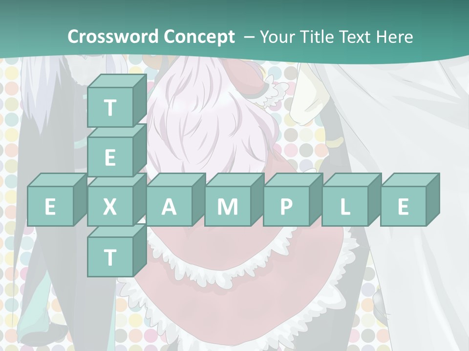 A Group Of Anime Characters Standing Next To Each Other PowerPoint Template