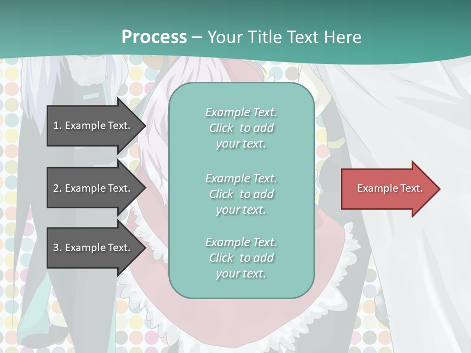 A Group Of Anime Characters Standing Next To Each Other PowerPoint Template