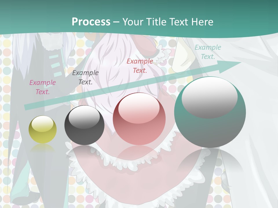 A Group Of Anime Characters Standing Next To Each Other PowerPoint Template