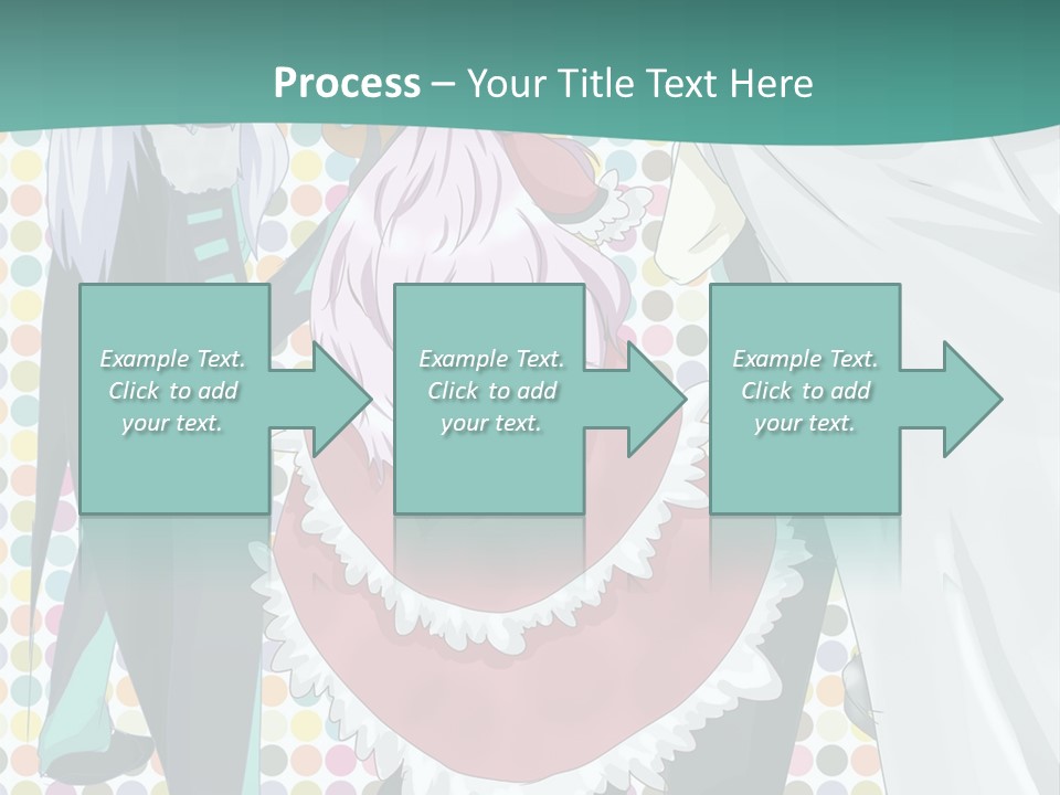 A Group Of Anime Characters Standing Next To Each Other PowerPoint Template