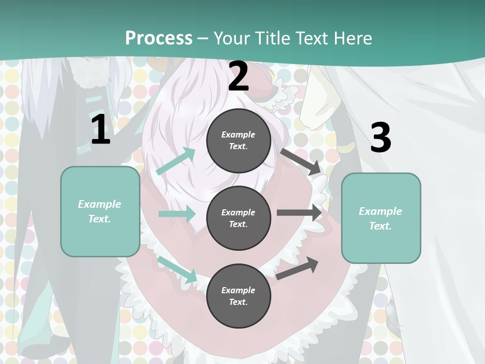 A Group Of Anime Characters Standing Next To Each Other PowerPoint Template
