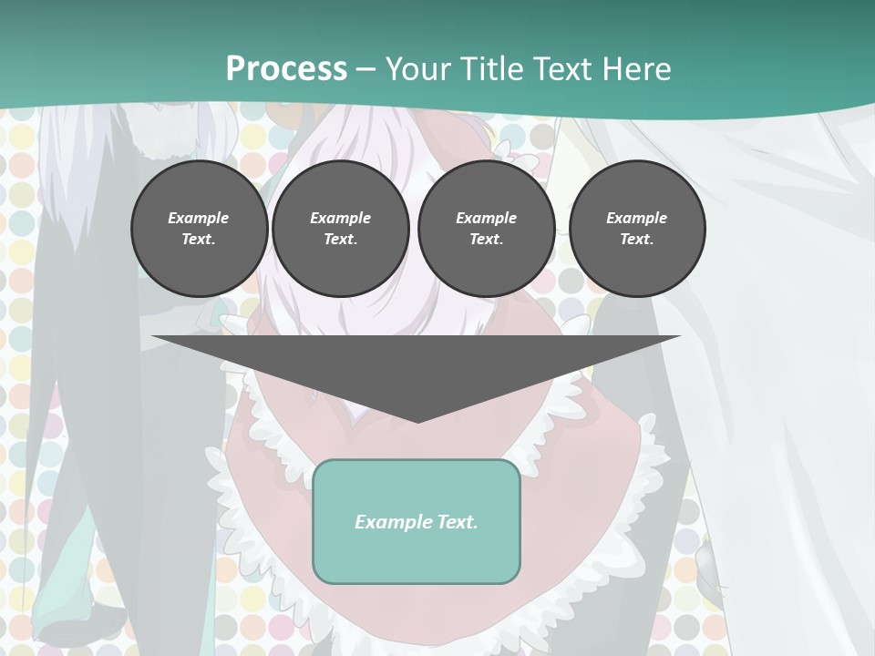 A Group Of Anime Characters Standing Next To Each Other PowerPoint Template