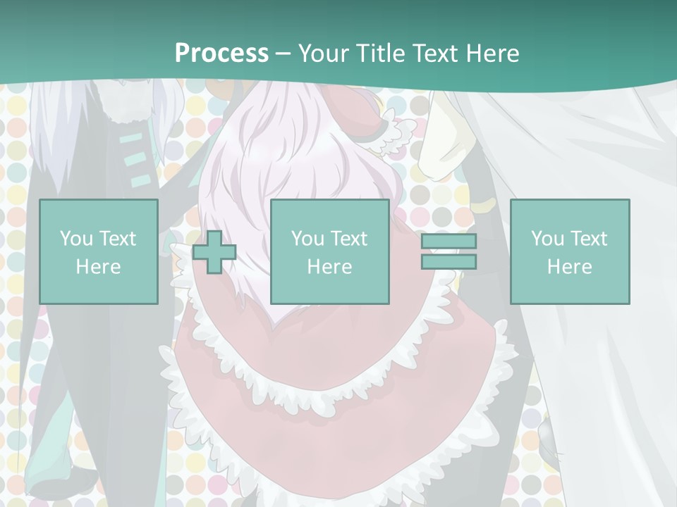 A Group Of Anime Characters Standing Next To Each Other PowerPoint Template