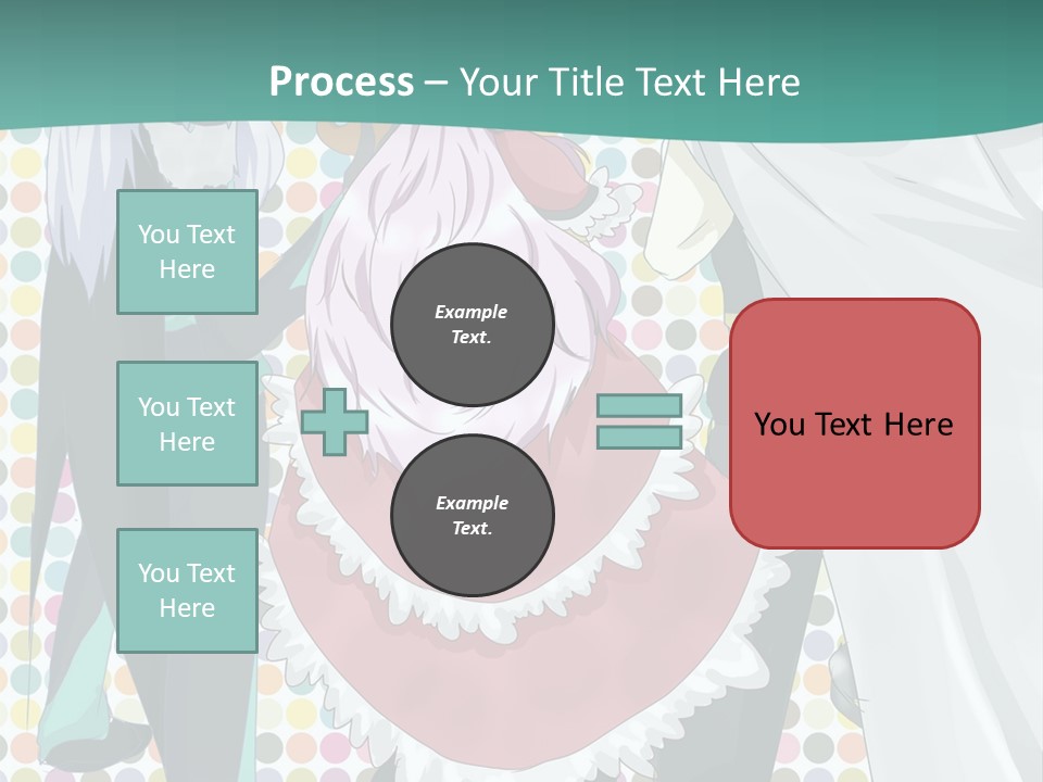 A Group Of Anime Characters Standing Next To Each Other PowerPoint Template