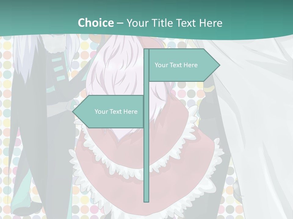 A Group Of Anime Characters Standing Next To Each Other PowerPoint Template