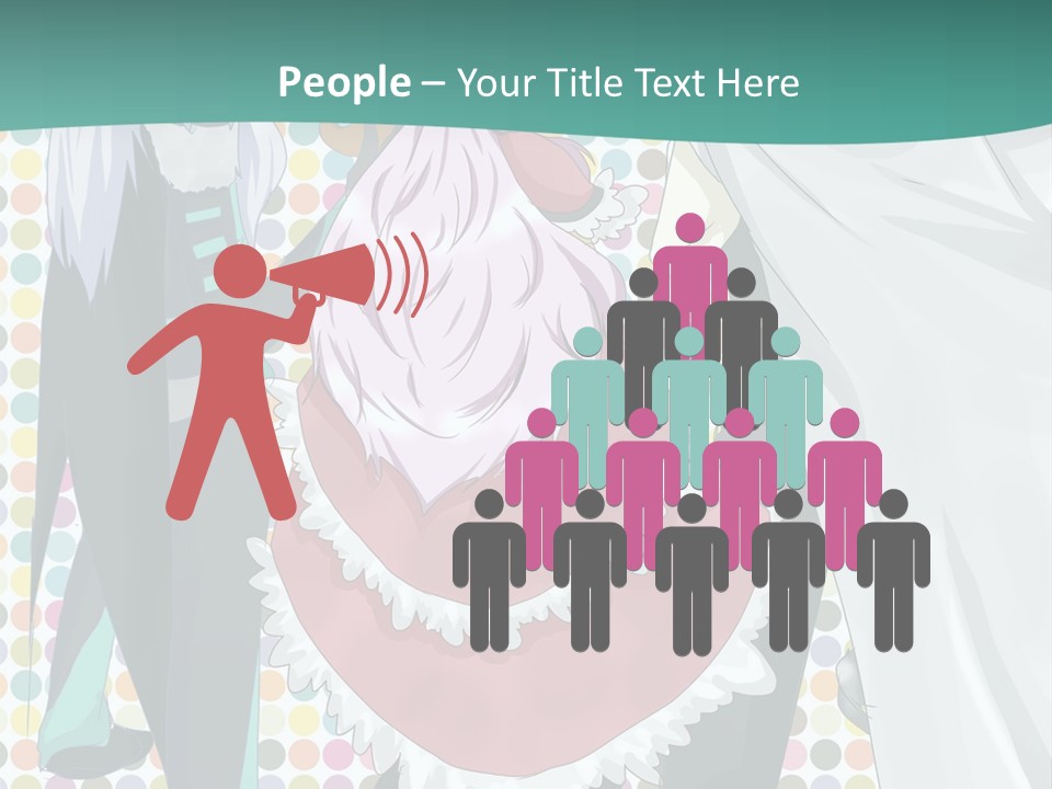 A Group Of Anime Characters Standing Next To Each Other PowerPoint Template