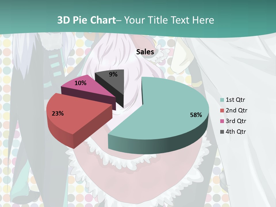 A Group Of Anime Characters Standing Next To Each Other PowerPoint Template