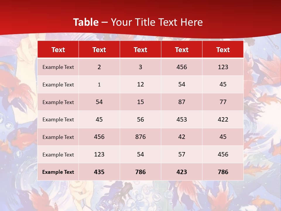 Two People Surrounded By Fish Powerpoint Template PowerPoint Template