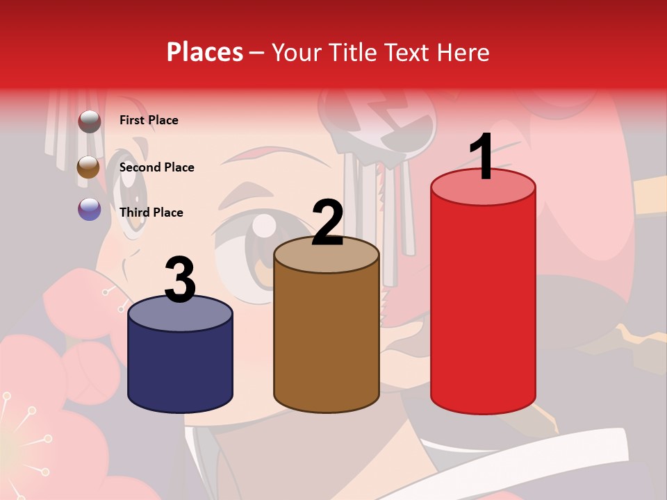 A Woman With Red Hair And A Hat On Her Head PowerPoint Template