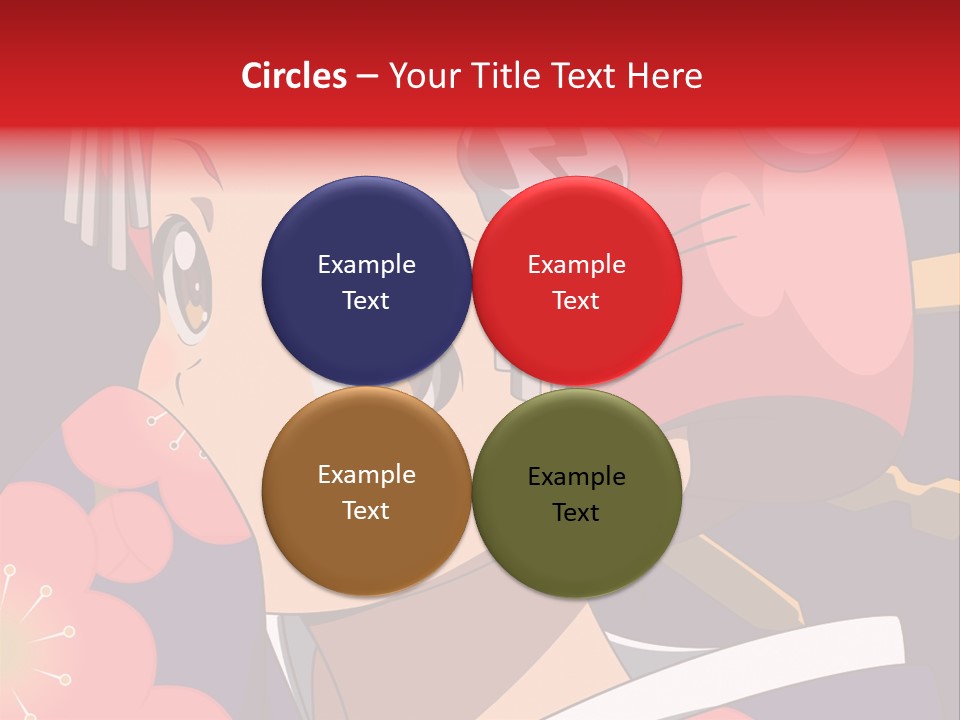 A Woman With Red Hair And A Hat On Her Head PowerPoint Template