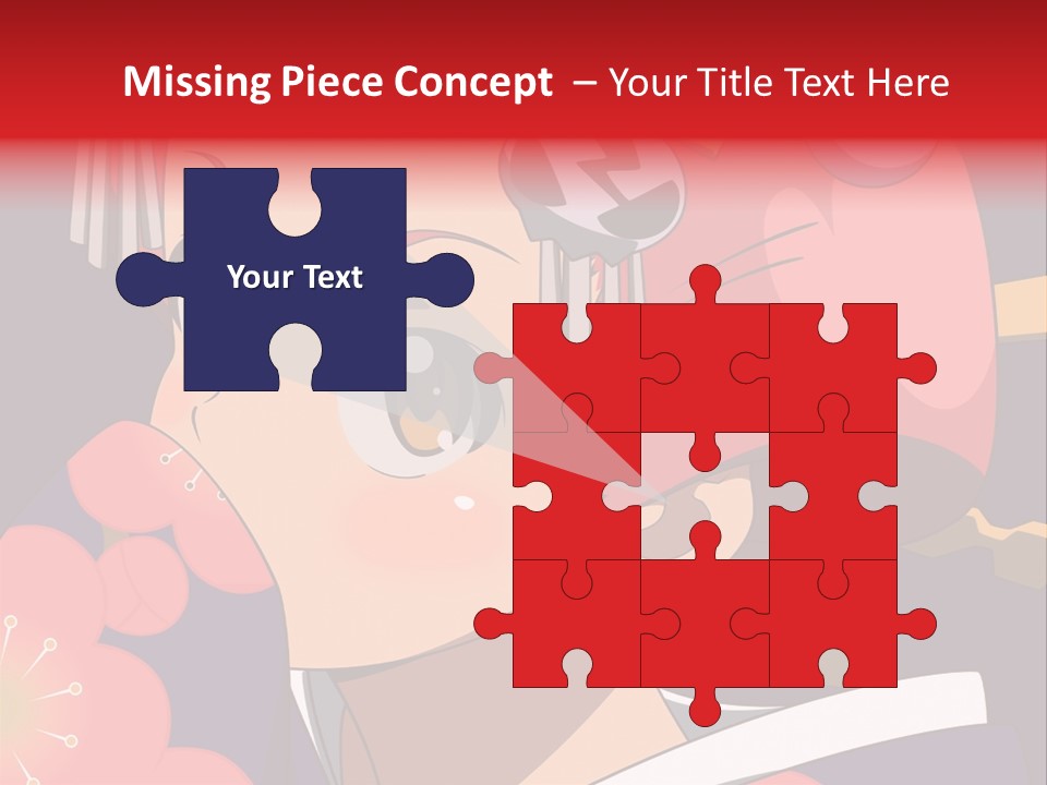 A Woman With Red Hair And A Hat On Her Head PowerPoint Template