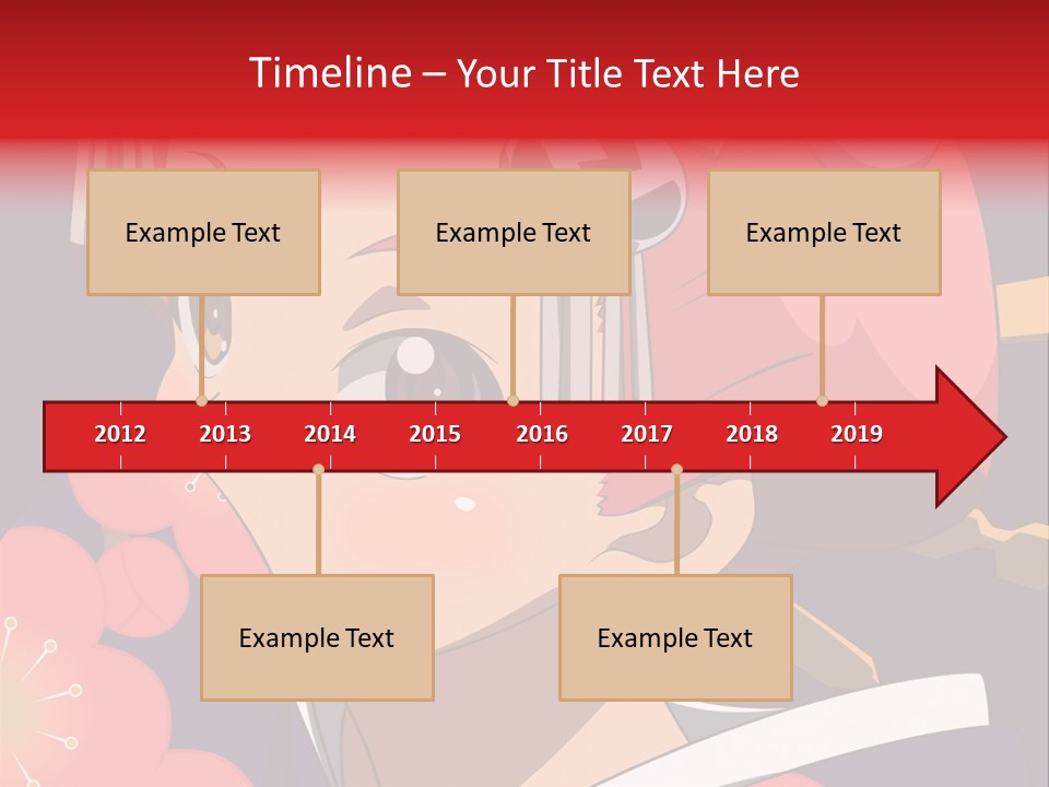 A Woman With Red Hair And A Hat On Her Head PowerPoint Template