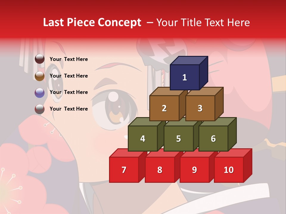 A Woman With Red Hair And A Hat On Her Head PowerPoint Template