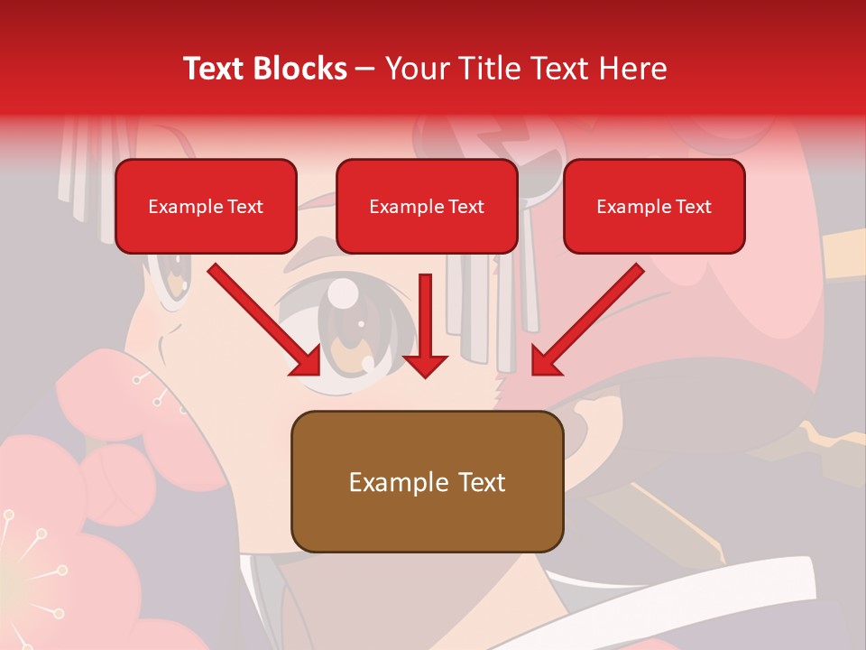 A Woman With Red Hair And A Hat On Her Head PowerPoint Template